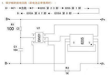 汽车应急启动电源内锂电池保护板工作原理