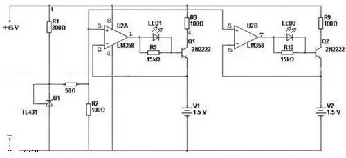 lm358碱性电池充电器电路图